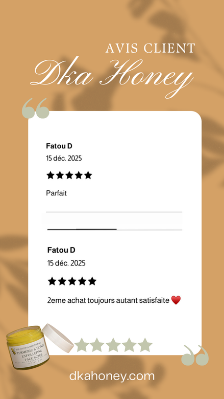 Gommage - cire d’abeille, Miel & Curcuma