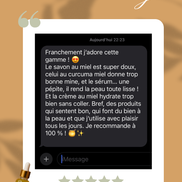 Savon crémeux au Miel/Curcuma
