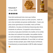 Savon crémeux au Miel/Curcuma