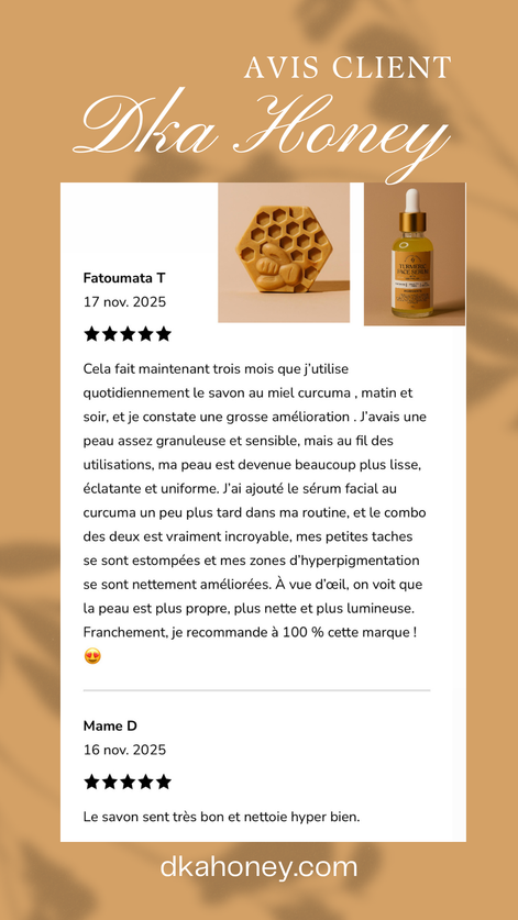 Savon crémeux au Miel/Curcuma